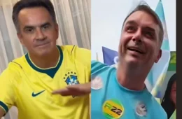 Ciro Nogueira e Flávio Bolsonaro no passinho do Vorcaro