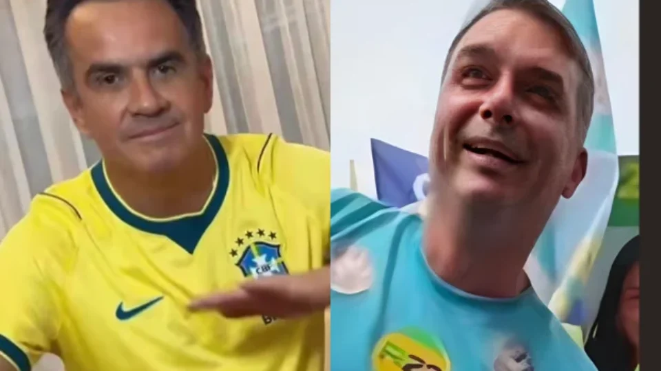 Ciro Nogueira e Flávio Bolsonaro no passinho do Vorcaro