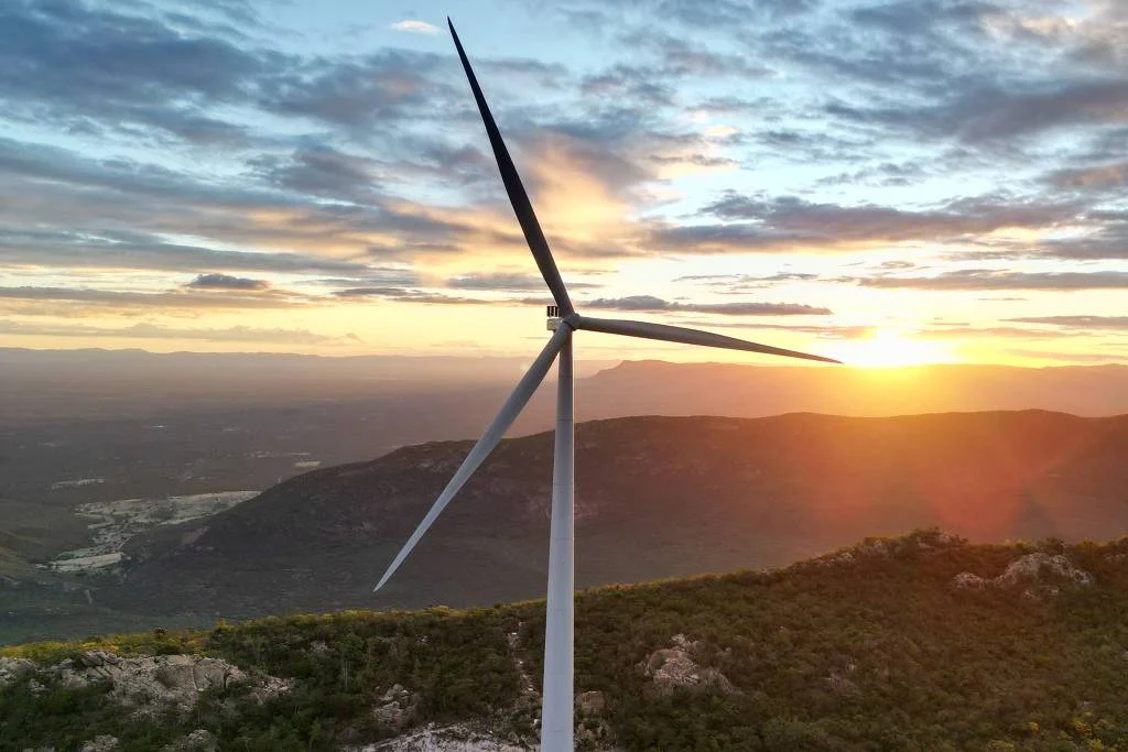 Maior turbina eólica do Brasil, que opera na Bahia - Divulgação WEG