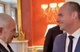 Eduardo Bolsonaro encontra Netanyahu no complexo da Casa Branca
