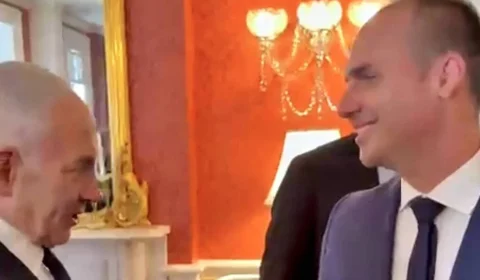Eduardo Bolsonaro encontra Netanyahu no complexo da Casa Branca