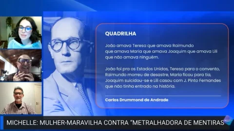Castro Rocha compara o poema “Quadrilha” e as notícias do dia sobre o PL e seu presidente