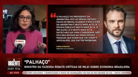 Dario Durigan rebate críticas de Milei sobre economia brasileira e o chama de “palhaço”