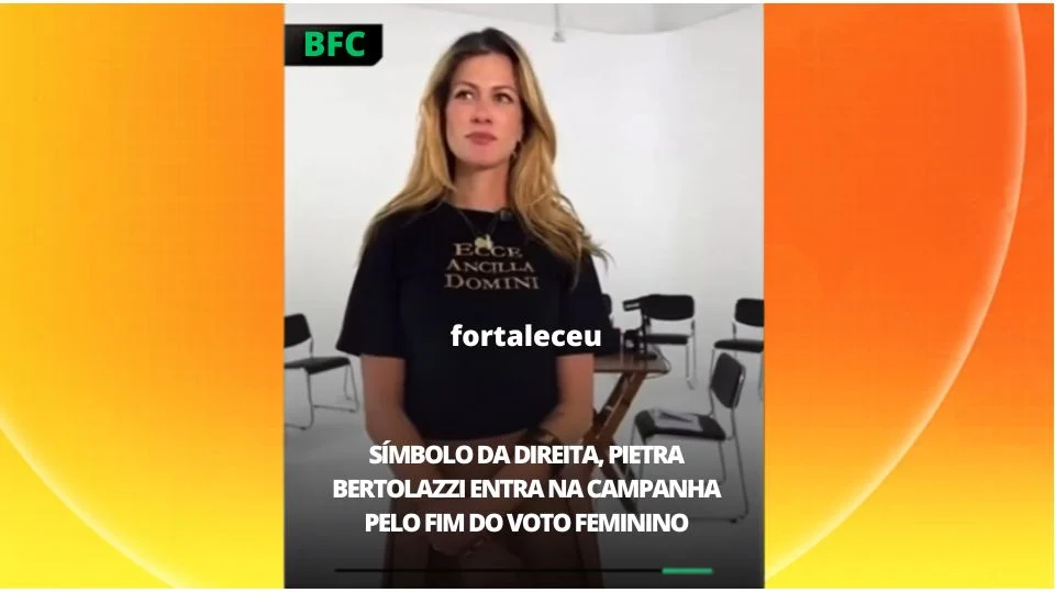 Influenciadora bolsonarista defende fim do voto feminino em vídeo nas redes sociais