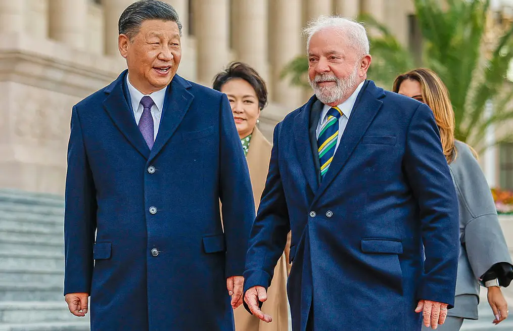 Lula e Xi Jinping em Pequim. (Foto: Ricardo Stuckert/PR)