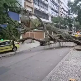 Ventania deve continuar nesta quinta (30) em São Paulo e no Rio, mas em menor intensidade