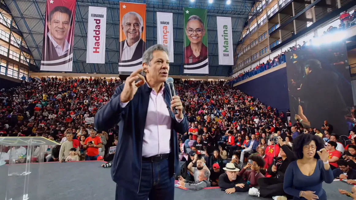PT oficializa Haddad candidato ao Governo de SP em evento com Lula e Alckmin