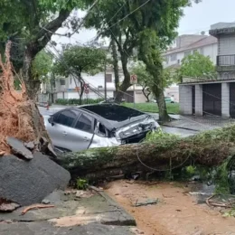 Rajadas de ventos de até 125 km/h deixam 3 mortos em SP e 2 no Rio