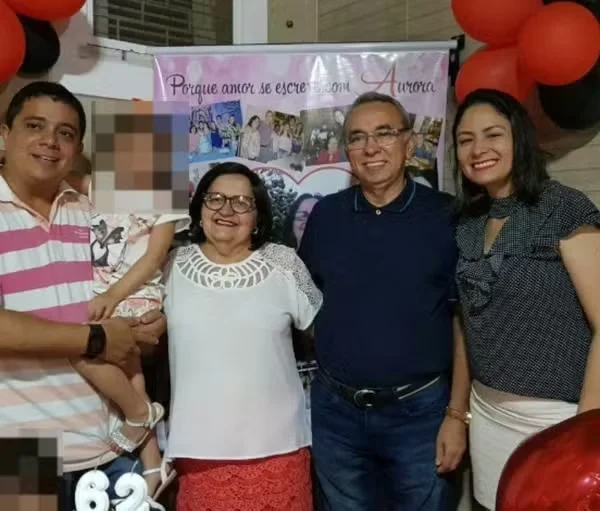 Família empregadora de doméstica em situação análoga à escravidão. — Foto: Reprodução.