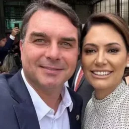 Flávio Bolsonaro diz que não tem relação com Michelle e que não viu vídeo com críticas