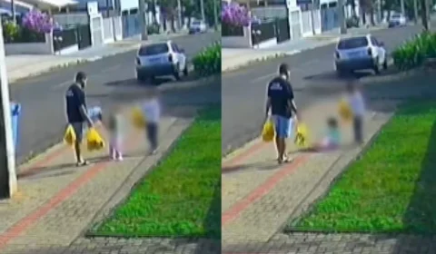 Mãe de menina chutada pelo pai no PR foi à polícia após ver as imagens nas redes