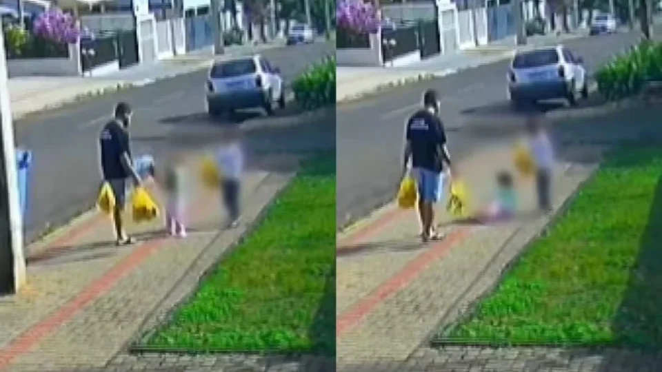 Mãe de menina chutada pelo pai no PR foi à polícia após ver as imagens nas redes