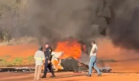 Avião cai em SP durante vendaval; causa da queda ainda não foi confirmada