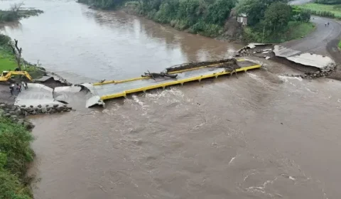 Chuva no RS afeta 169 cidades, destrói ponte e tira mais de mil pessoas de casa