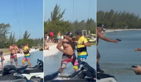 Banhista aponta arma para velejador, mas disparo falha em praia do RJ