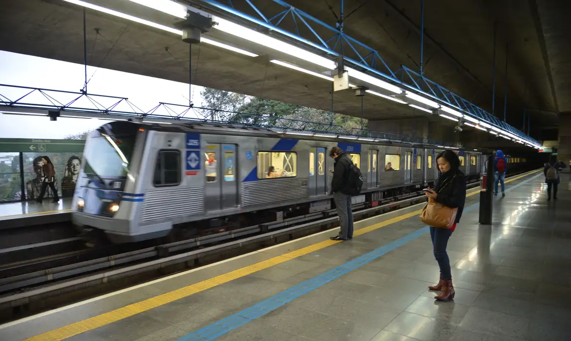 Estação Sumaré da linha verde do metrô de São Paulo | Crédito: Rovena Rosa/Agência Brasil