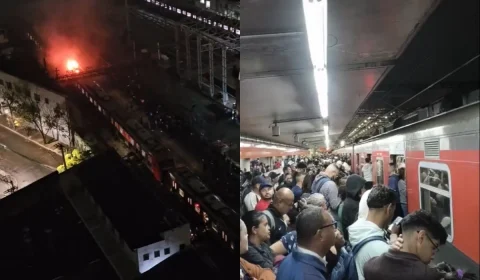 Botão de emergência do trem que pegou fogo em SP ‘não funcionou’, diz passageiro
