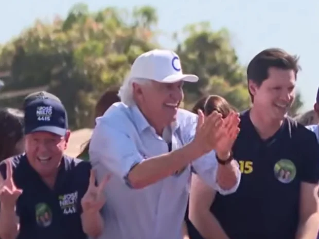Caiado começa campanha com carreata em Goiás e afirma que é oposição a Lula, após fala de Kassab