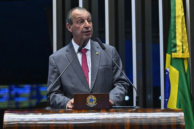 À tribuna, em discurso, senador Omar Aziz (PSD-AM).Foto: Waldemir Barreto/Agência Senado