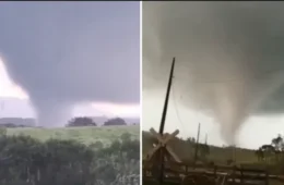Moradores registram tornado em área rural em Piraí do Sul (PR); veja vídeo