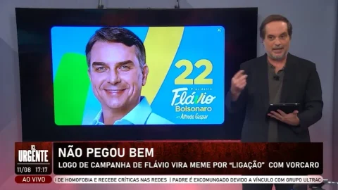 Peça de campanha de Flavio Bolsonaro faz internautas lembrarem de Vorcaro e Collor