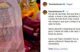 Flávio Bolsonaro replica vídeo enganoso sobre preços de mercado