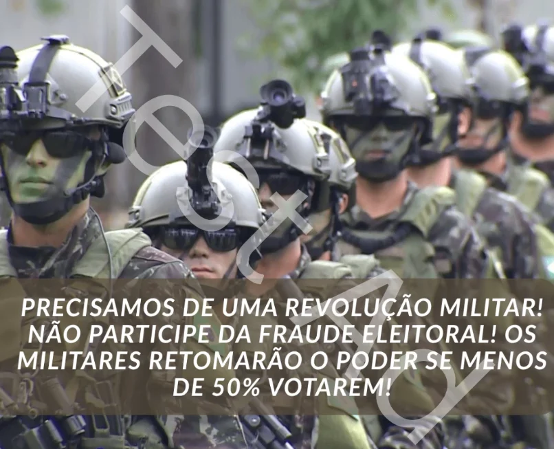 Anúncio-teste do experimento da Anistia Internacional no Facebook
