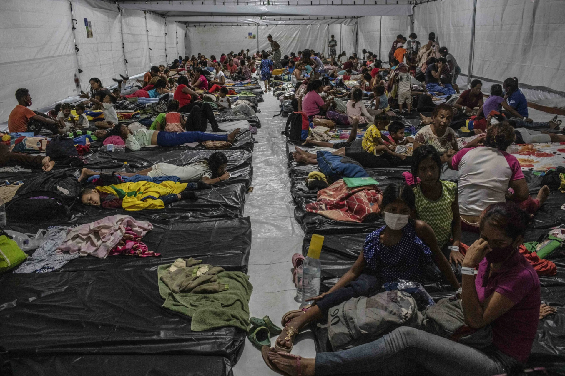 Imigrantes venezuelanos atendidos pela Operação Acolhida em Roraima
