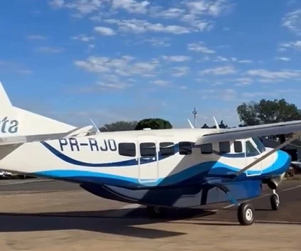 Aeronave alugada pelo PP pertence a empresa de Carlos Santana