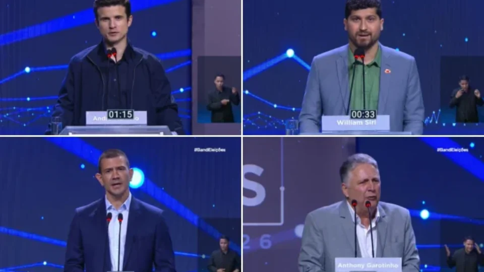 Debate ao governo do Rio tem ataques a Paes, menções a Bacellar e propostas para segurança