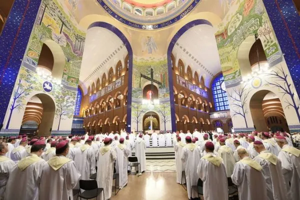 CNBB na última assembleia em Aparecida-SP, no ano de 2019 — Foto: Divulgação
