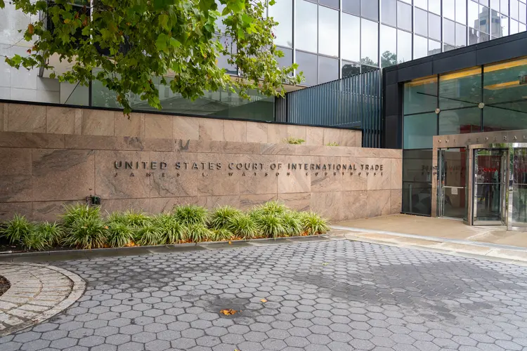 Tribunal de Comércio Internacional dos EUA na cidade de Nova York, 22 de agosto de 2022. Getty Images