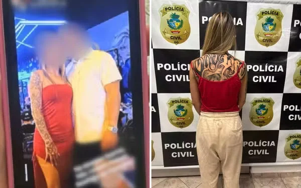 Funcionária de supermercado é suspeita de desviar R$ 500 mil de caixa e levar vida de luxo — Foto: Reprodução - TV Anhanguera/Divulgação - Polícia Civil