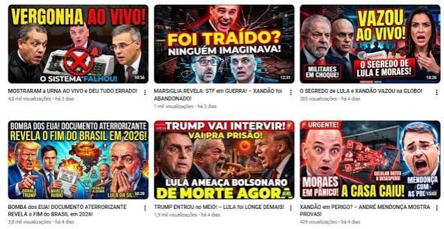 Vídeos publicados entre 8 e 9 de julho de 2026 no canal de Enzo Momenti no YouTube