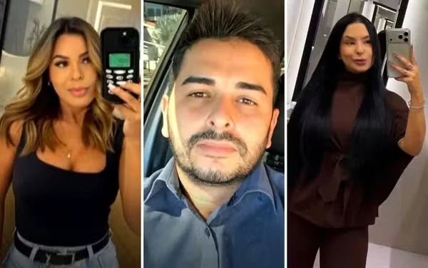 Jaine Barbosa Chaves, Nahtan Campos e Beatriz Soares foram mortos em uma fazenda, em Goiatuba, na terça-feira (28). — Foto: Reprodução/TV Anhanguera