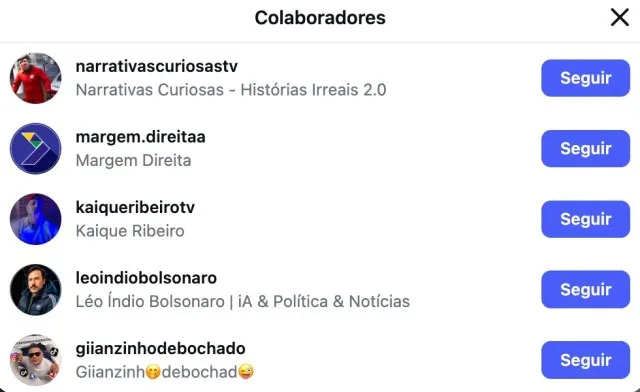 Oswaldo Eustáquio faz publicações em colaboração com páginas de conteúdo político gerado por inteligência artificial