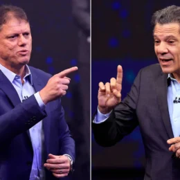 Datafolha: Tarcísio lidera disputa em SP com 56%, contra 32% de Haddad