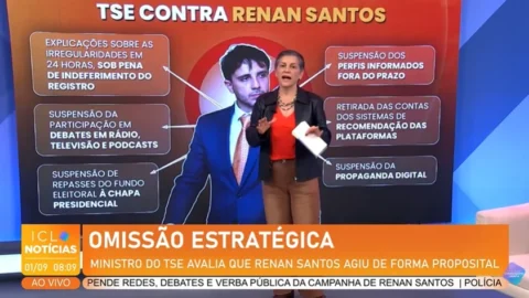 Ministro do TSE avalia irregularidades de Renan Santos. Confira por Heloisa Villela