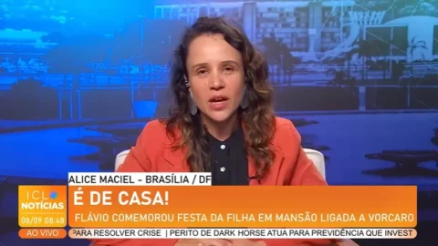 Flávio Bolsonaro celebrou aniversário da filha em mansão ligada a Vorcaro. Por Alice Maciel.