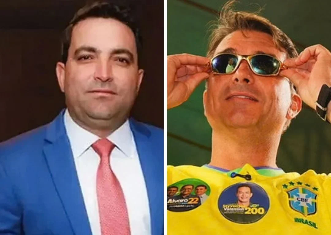Advogado Willer Tomaz e Flávio Bolsonaro