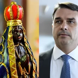 Posts sobre Aparecida bombam nas redes; Flávio Bolsonaro diz não querer ‘destituir’ padroeira