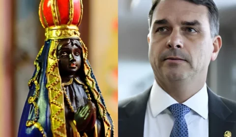 Posts sobre Aparecida bombam nas redes; Flávio Bolsonaro diz não querer ‘destituir’ padroeira