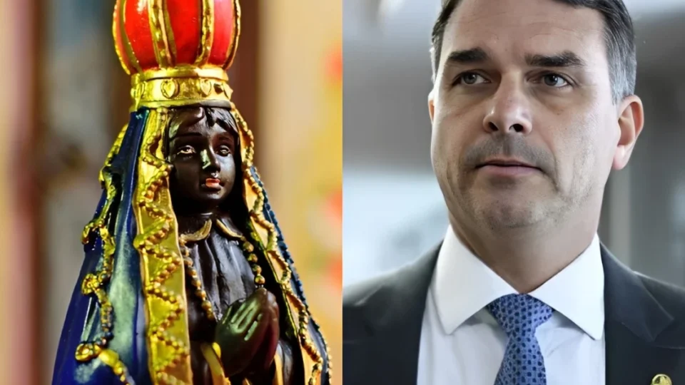 Posts sobre Aparecida bombam nas redes; Flávio Bolsonaro diz não querer ‘destituir’ padroeira