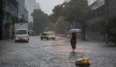 Inmet emite alerta vermelho para tempestades em 708 cidades do Sul