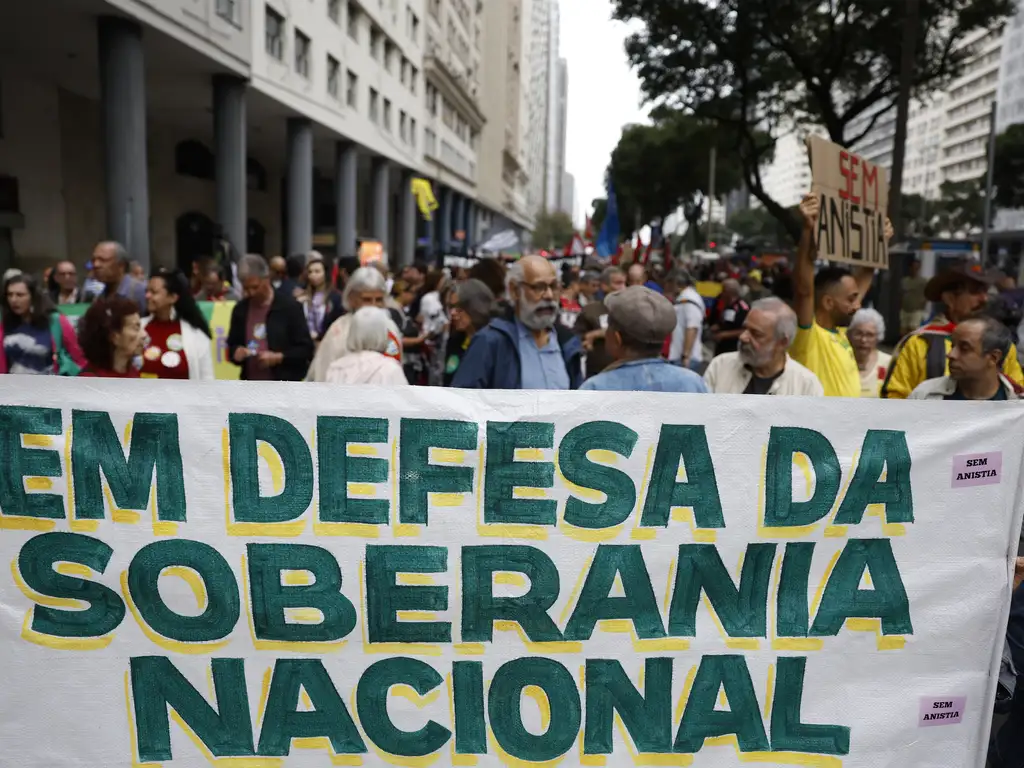 Rio de Janeiro (RJ), 07/09/2025 – O Grito dos Excluídos e Excluídas reúne manifestantes na região central da cidade. Foto: Fernando Frazão/Agência Brasil