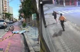 Motorista que matou ciclista é filmado abandonando carro após atropelamento