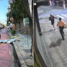 Motorista que matou ciclista é filmado abandonando carro após atropelamento