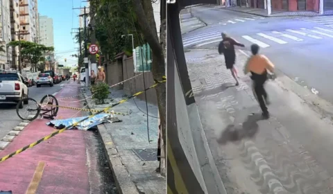 Motorista que matou ciclista é filmado abandonando carro após atropelamento
