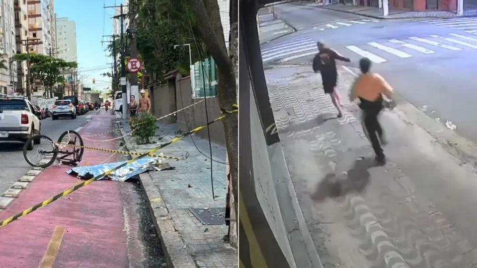 Motorista que matou ciclista é filmado abandonando carro após atropelamento
