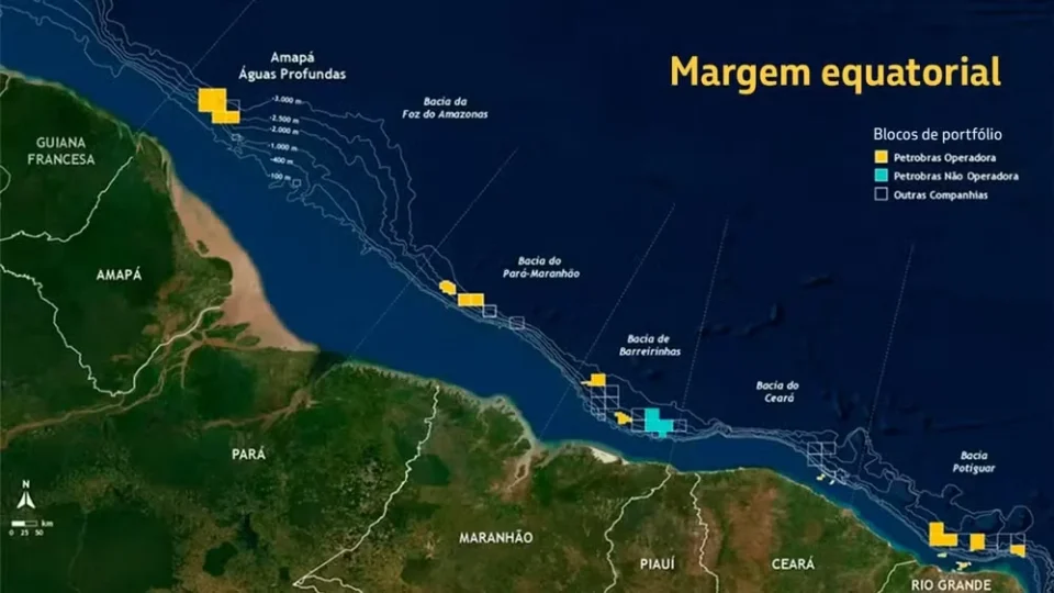 Petrobras vai perfurar três novos poços na Foz do Amazonas a partir de janeiro